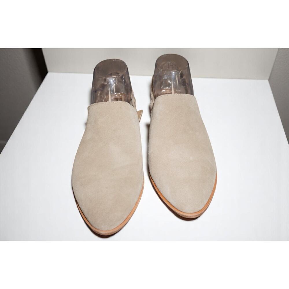 Hush Puppies Women’s Tan Suede Mules Size 9.5